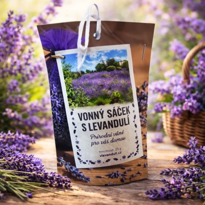 Pytlíček s levandulí , organza, 25 g - pole